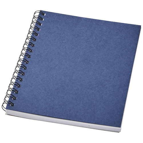 Carnet de notes A6 à spirales personnalisable Desk-Mate® Bleu foncé